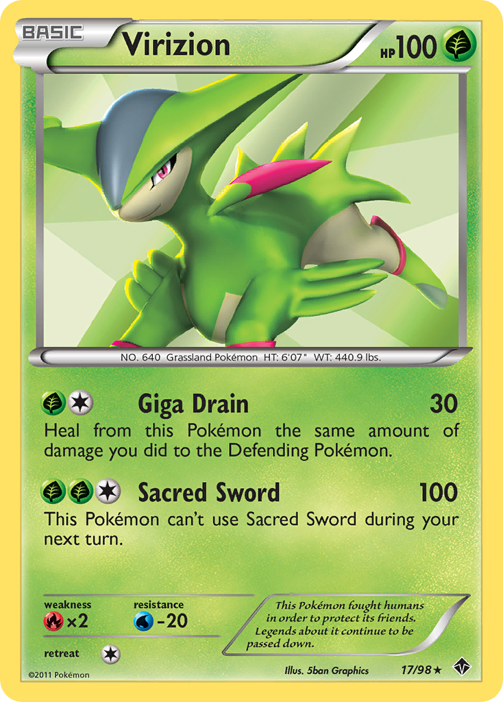 Emerging Powers Non - Holo Virizion #17/98